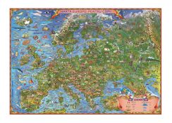 Europa. Harta pentru copii (500x350mm)